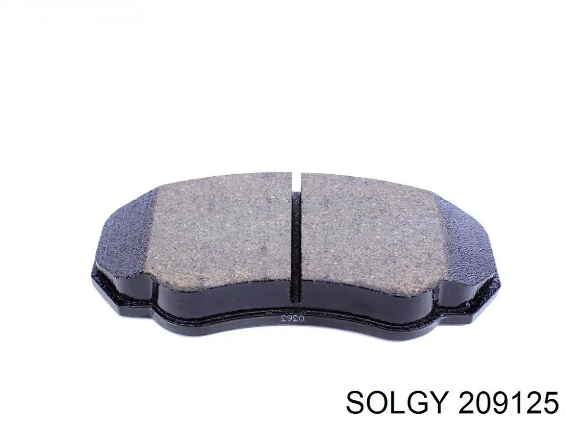 209125 Solgy pastillas de freno delanteras