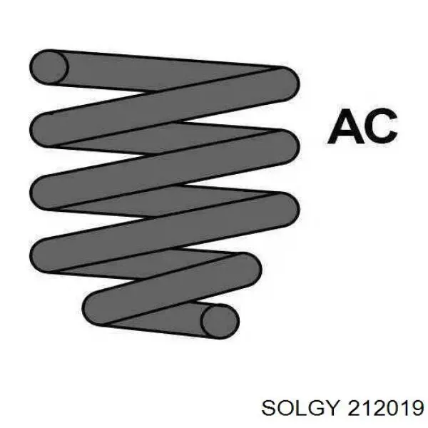 212019 Solgy muelle de suspensión eje delantero