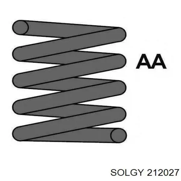 212027 Solgy muelle de suspensión eje delantero