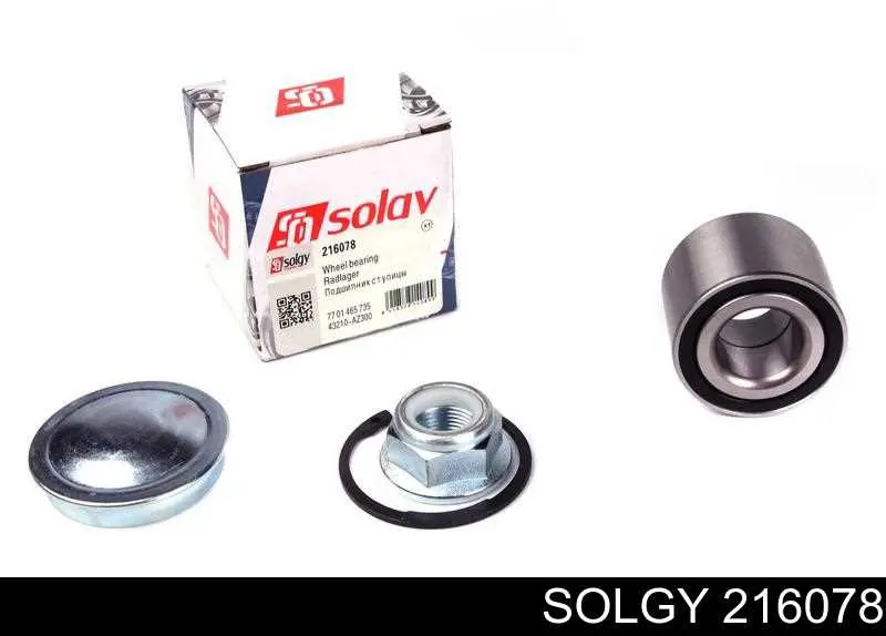 216078 Solgy cojinete de rueda trasero