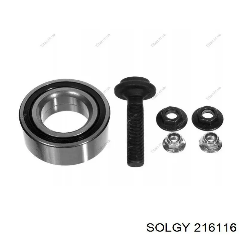 216116 Solgy Cojinete de cubo delantero/trasero