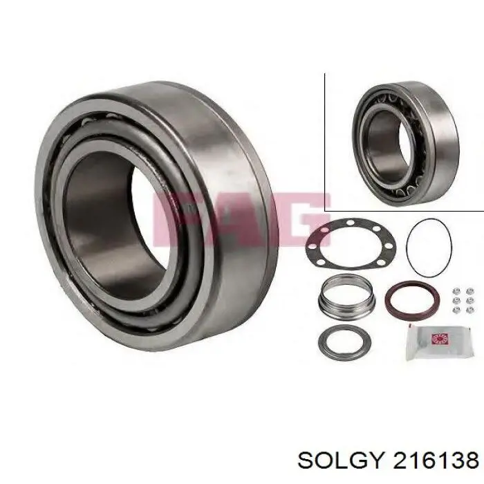 216138 Solgy cojinete de rueda trasero