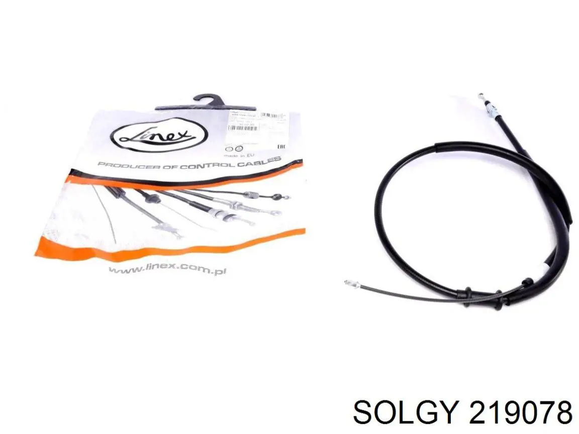219078 Solgy cable de freno de mano trasero derecho/izquierdo