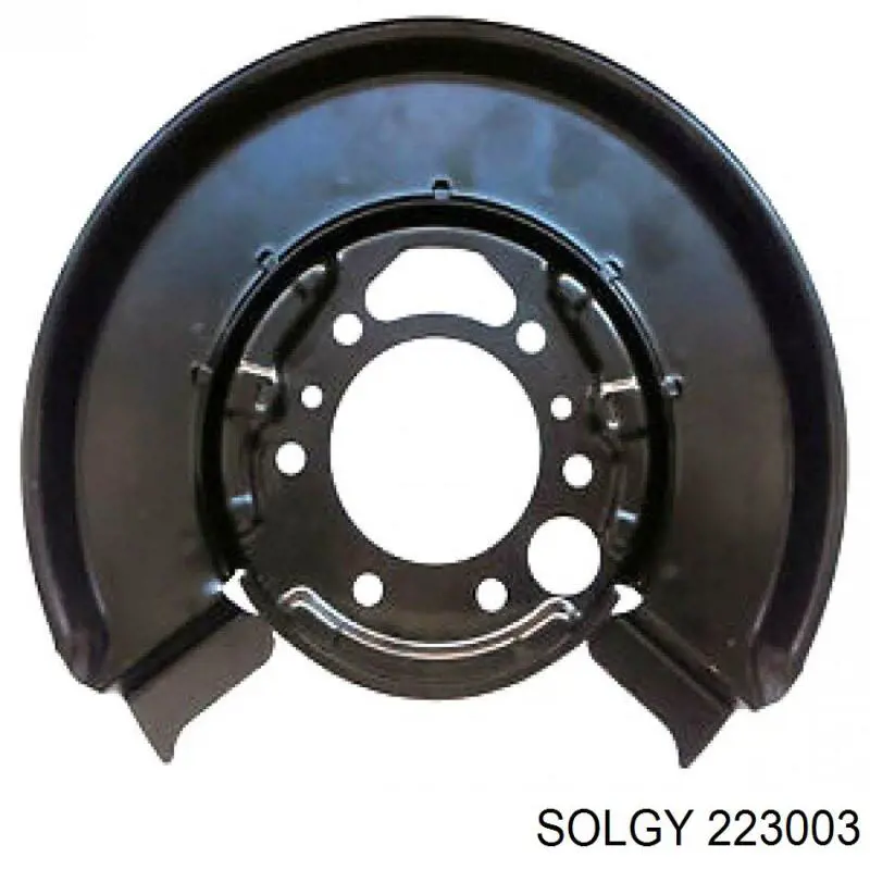 223003 Solgy chapa protectora contra salpicaduras, disco de freno trasero izquierdo