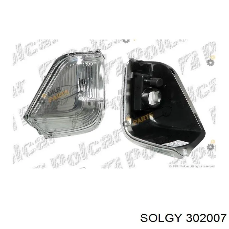 302007 Solgy Luz intermitente de espejo retrovisor izquierdo