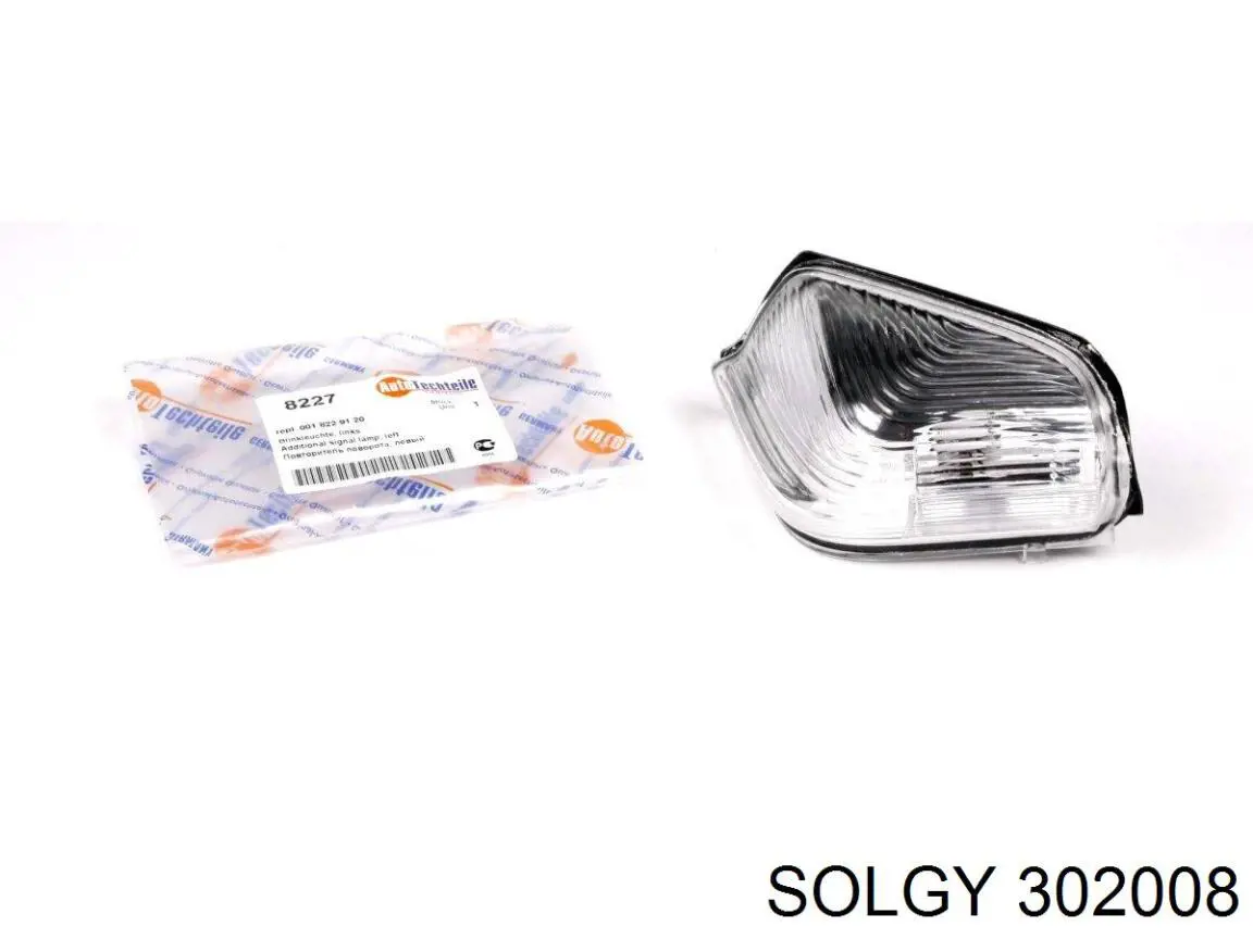 Luz intermitente del espejo retrovisor derecho 302008 Solgy