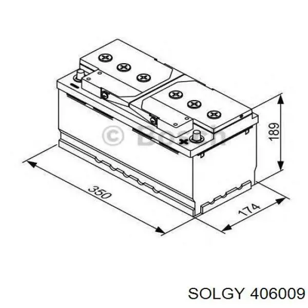 Batería 406009 Solgy