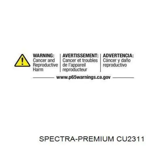 CU2311 Spectra Premium radiador refrigeración del motor