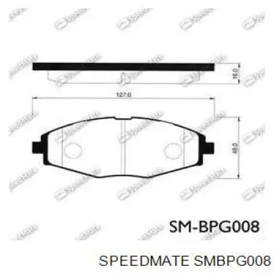 SM-BPG008 Speedmate pastillas de freno delanteras