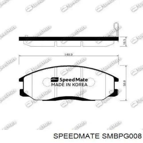 Pastillas de freno delanteras Chevrolet Spark (Matiz) M200, M250
