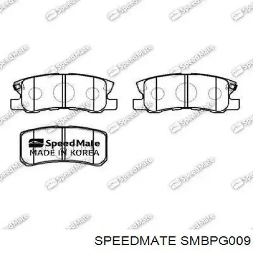 Pastillas de freno delanteras Speedmate SMBPG009