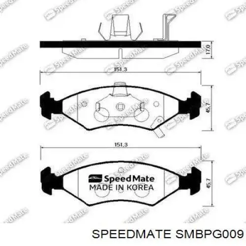 Comprar SMBPG009 Speedmate Pastillas delanteras de freno