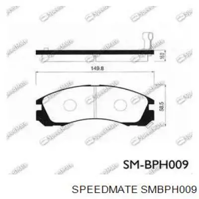 SM-BPH009 Speedmate pastillas de freno delanteras