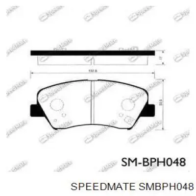 SM-BPH048 Speedmate pastillas de freno delanteras