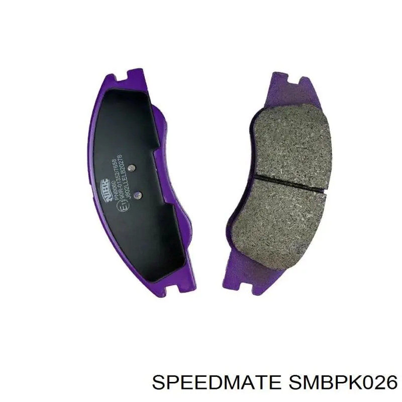 SMBPK026 Speedmate Pastillas delanteras