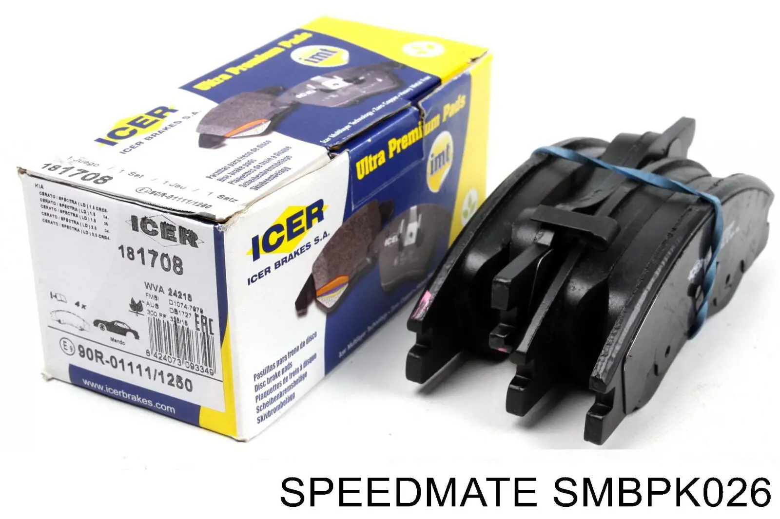 Pastillas de freno delanteras Speedmate SMBPK026