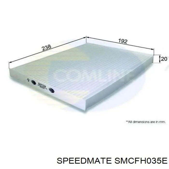 SM-CFH035E Speedmate filtro de habitáculo