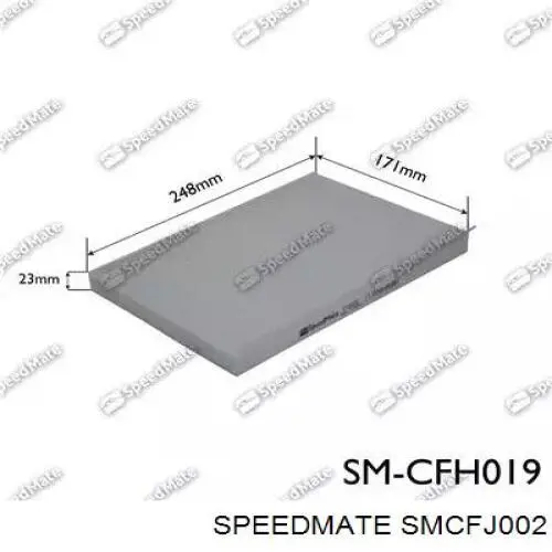 SM-CFJ002 Speedmate filtro de habitáculo