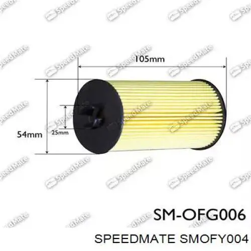 Filtro de aceite Speedmate SMOFY004 precio, desde 6,66 EUR
