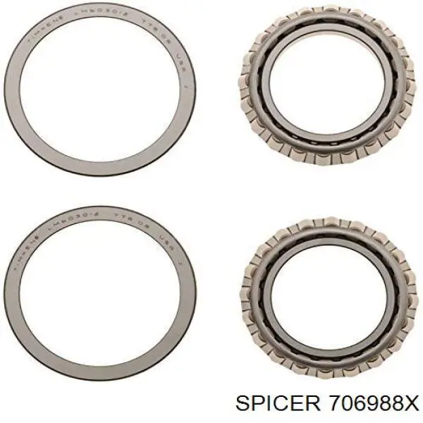 706988X Spicer cojinete de diferencial, eje trasero