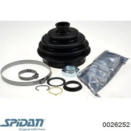 0026252 GKN-Spidan fuelle, árbol de transmisión delantero exterior