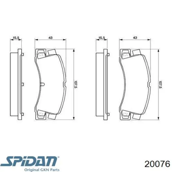 Comprar 20076 GKN-Spidan Fuelle de palier delantero exterior