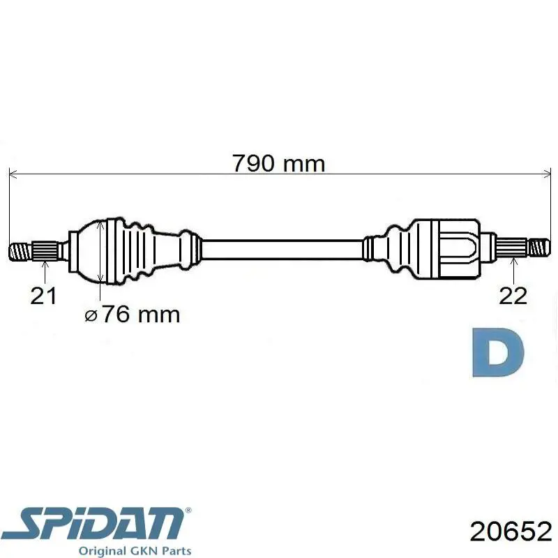 Comprar 210085 GSP Semieje delantero derecho