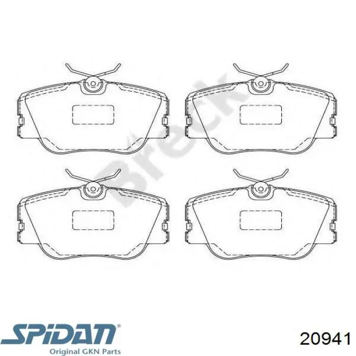 20941 GKN-Spidan árbol de transmisión delantero derecho