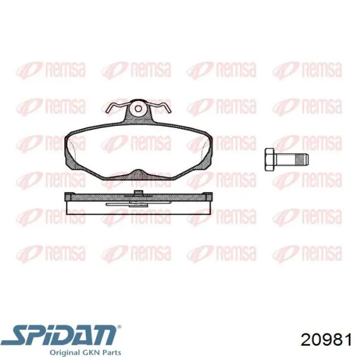 20981 GKN-Spidan junta homocinética exterior delantera