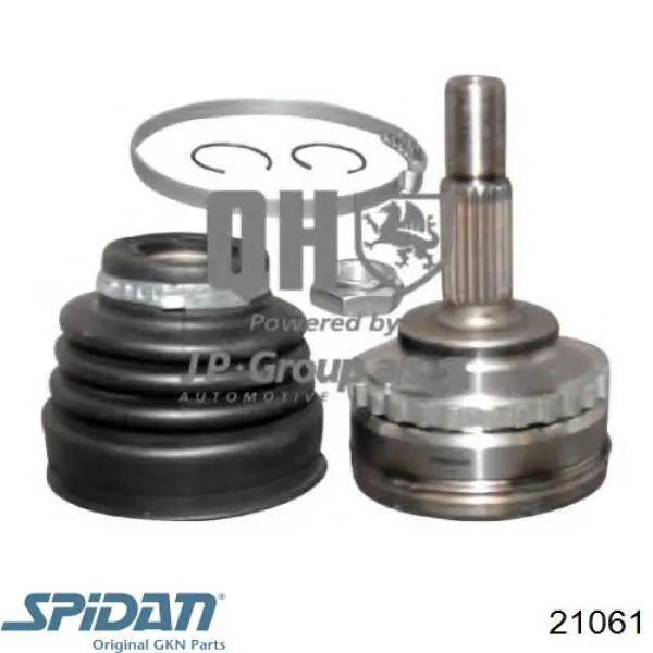 Semieje delantero izquierdo 21061 GKN-Spidan