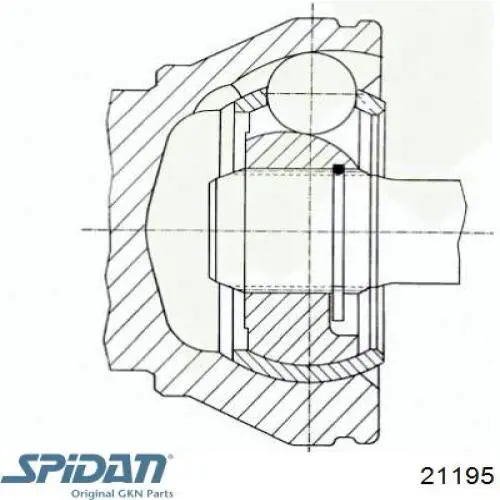 21195 GKN-Spidan junta homocinética exterior delantera