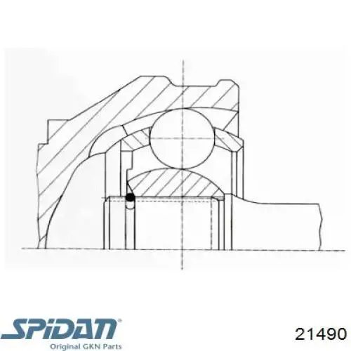 21490 GKN-Spidan junta homocinética interior trasera