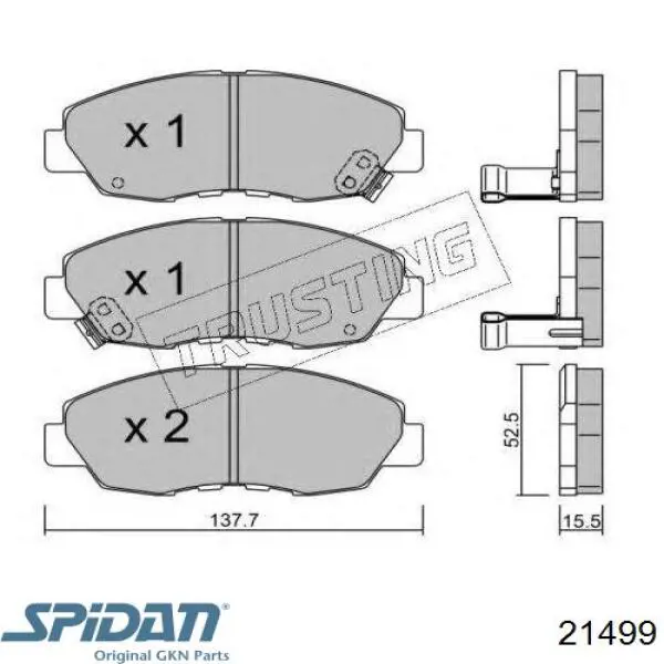 Comprar 21499 GKN-Spidan Fuelle de palier delantero exterior