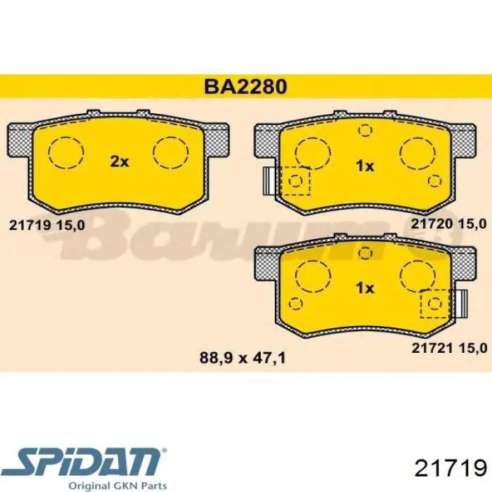 Fuelle, palier delantero exterior GKN-Spidan 21719 precio, desde 8,91 EUR