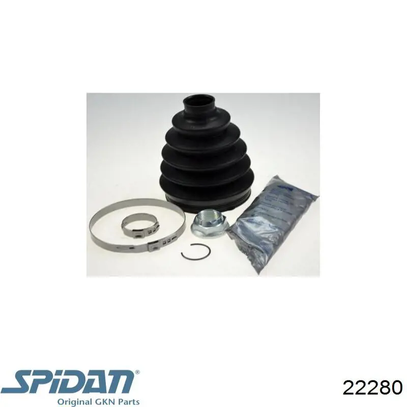 Fuelle, semieje delantero interior GKN-Spidan 22280