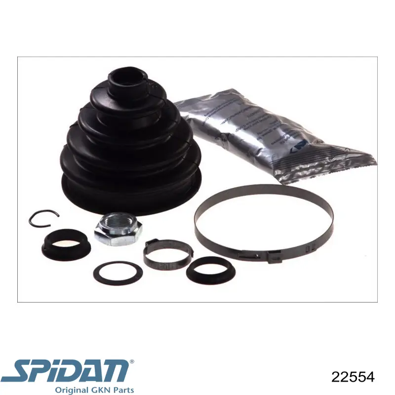 Fuelle, palier delantero exterior GKN-Spidan 22554 precio, desde 5,38 EUR