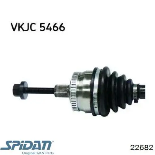 8D0407454X VAG Semieje delantero derecho