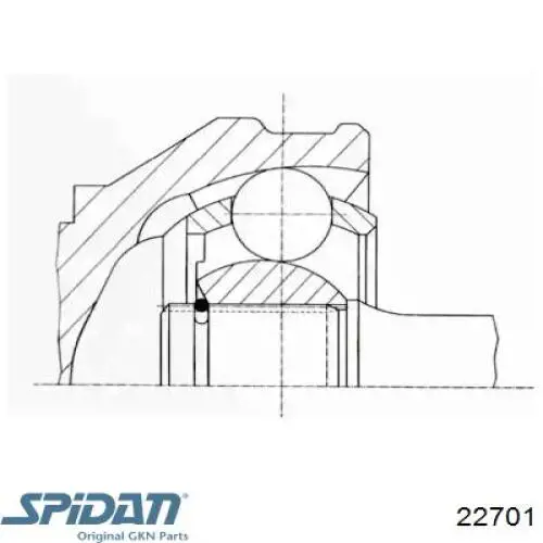 Comprar 22701 GKN-Spidan Junta homocinética interior trasera