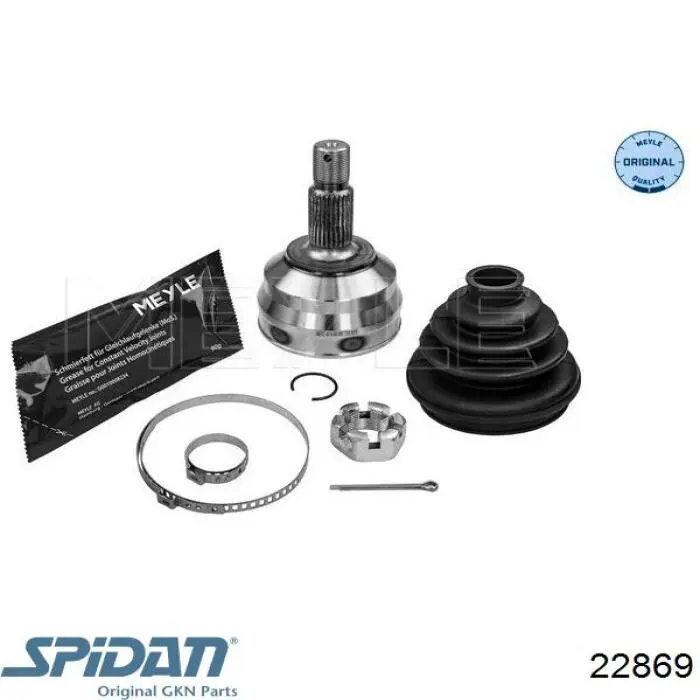 22869 GKN-Spidan árbol de transmisión delantero izquierdo