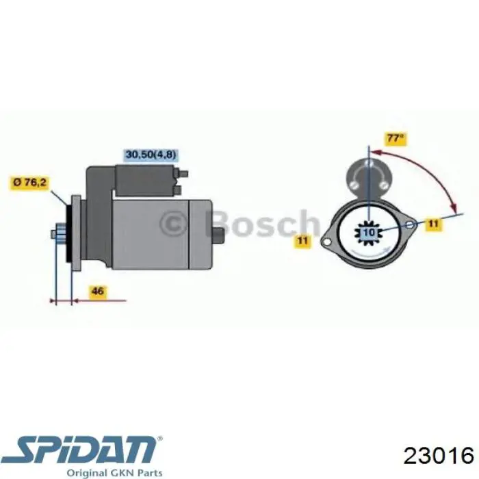Fuelle de palier delantero exterior 23016 GKN-Spidan