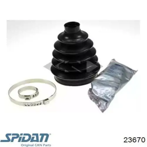 Fuelle exterior derecho de junta homocinética GKN-Spidan 23670 precio, desde 18,18 EUR