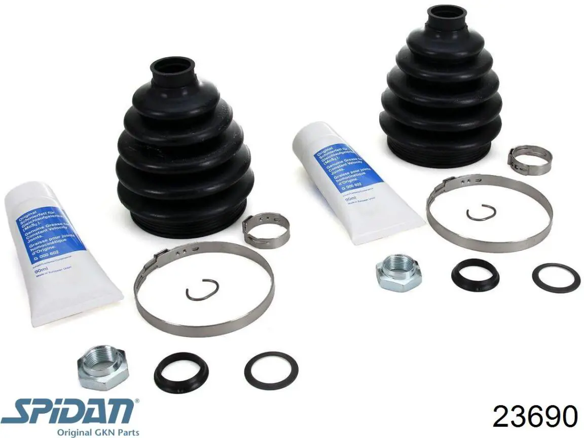 Fuelle exterior del eje de transmisión trasero GKN-Spidan 23690