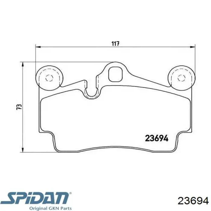 Fuelle de palier delantero exterior 23694 GKN-Spidan