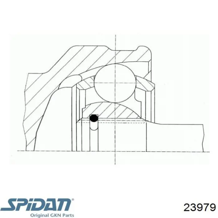 23979 GKN-Spidan junta homocinética exterior delantera