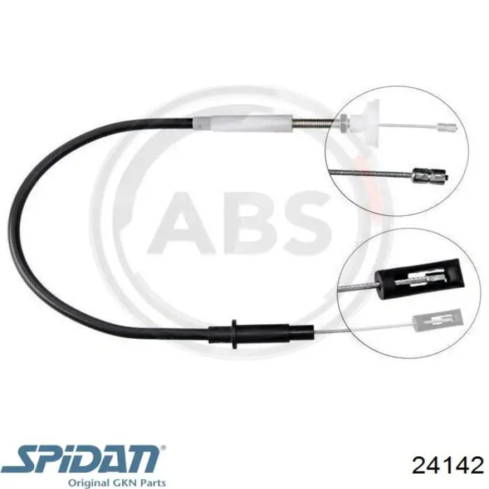 24142 GKN-Spidan Fuelle exterior izquierdo de junta homocinética
