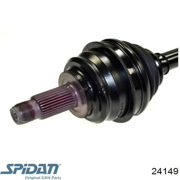 Semieje delantero derecho 24149 GKN-Spidan