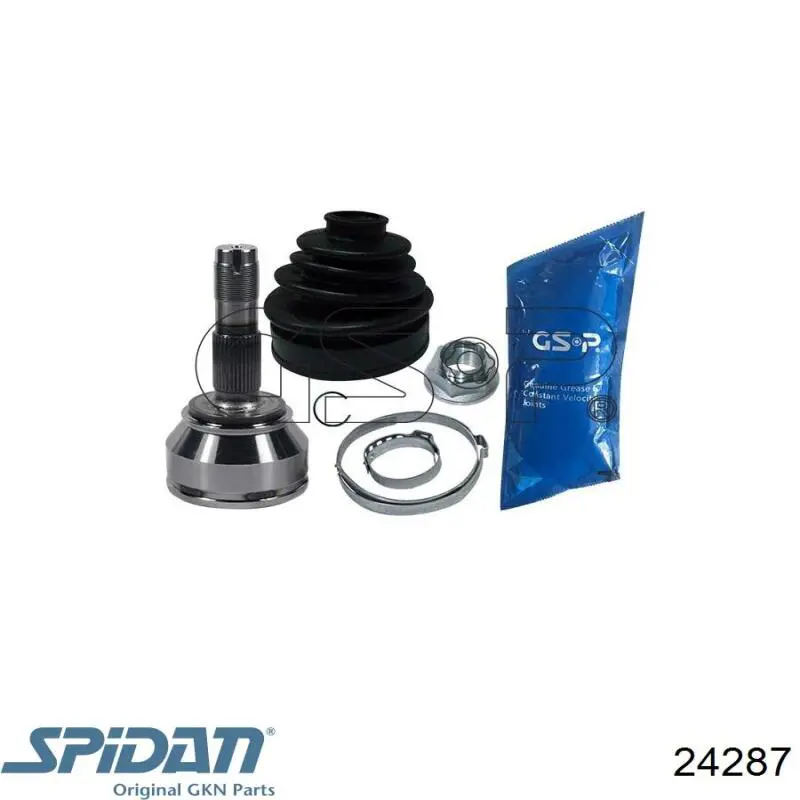 Junta homocinética interna delantera izquierda 24287 GKN-Spidan