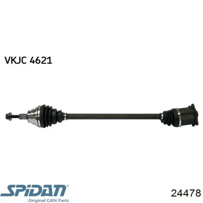 Árbol de transmisión delantero derecho 24478 GKN-Spidan