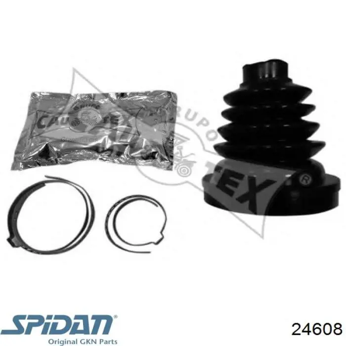 Fuelle, junta homocinética interna izquierda del semieje delantero 24608 GKN-Spidan