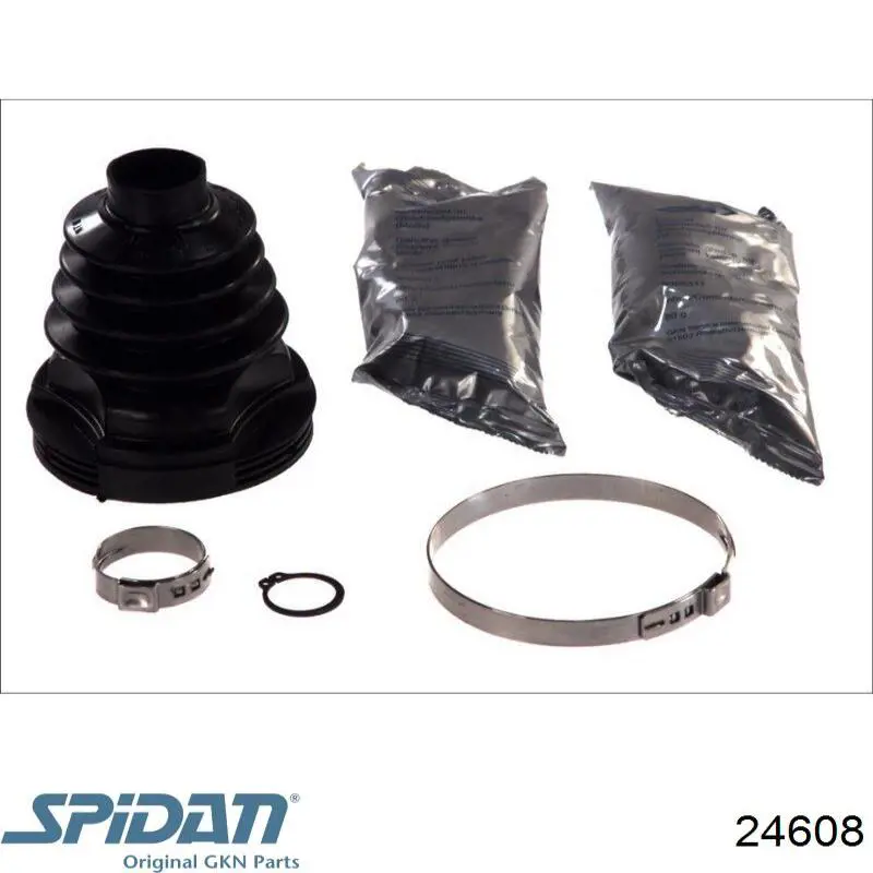 Fuelle, junta homocinética interna izquierda del semieje delantero GKN-Spidan 24608